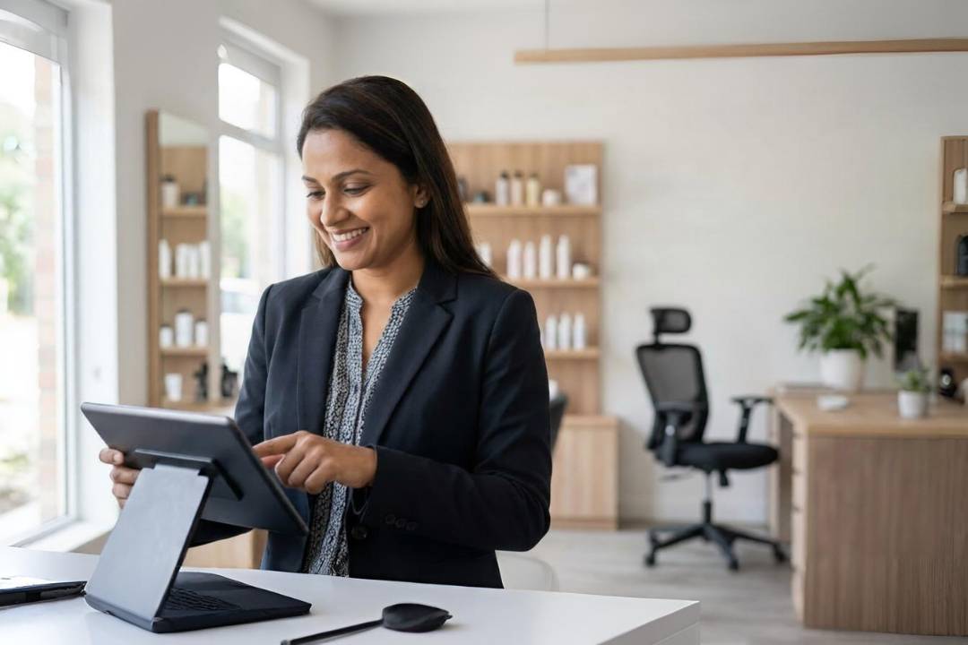 Flowleep dashboard used in a service-based business